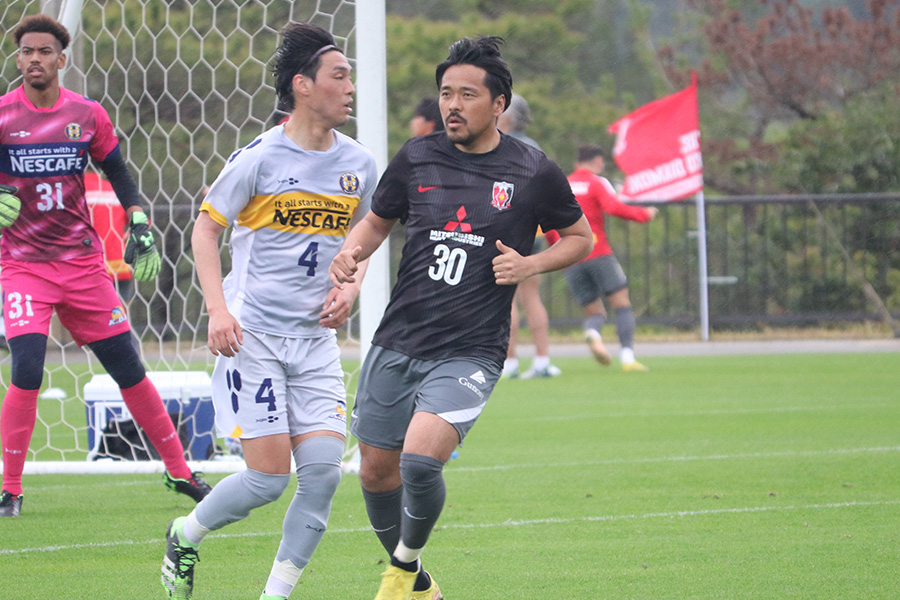 今季初の対外試合で1ゴールを挙げた興梠慎三【写真:轡田哲朗】