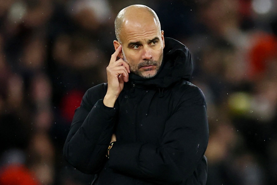マンCのペップ・グアルディオラ【写真：ロイター】