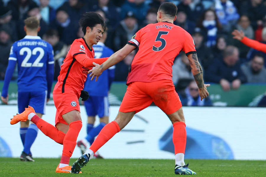 ブライトンの日本代表MF三笘薫【写真：ロイター】