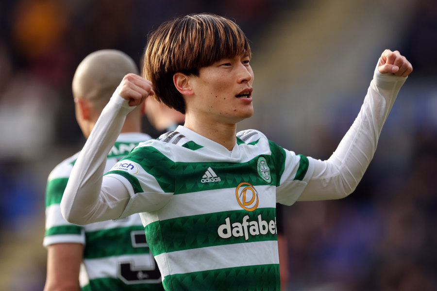 ゴールを決めたセルティックFW古橋亨梧【写真：Getty Images】