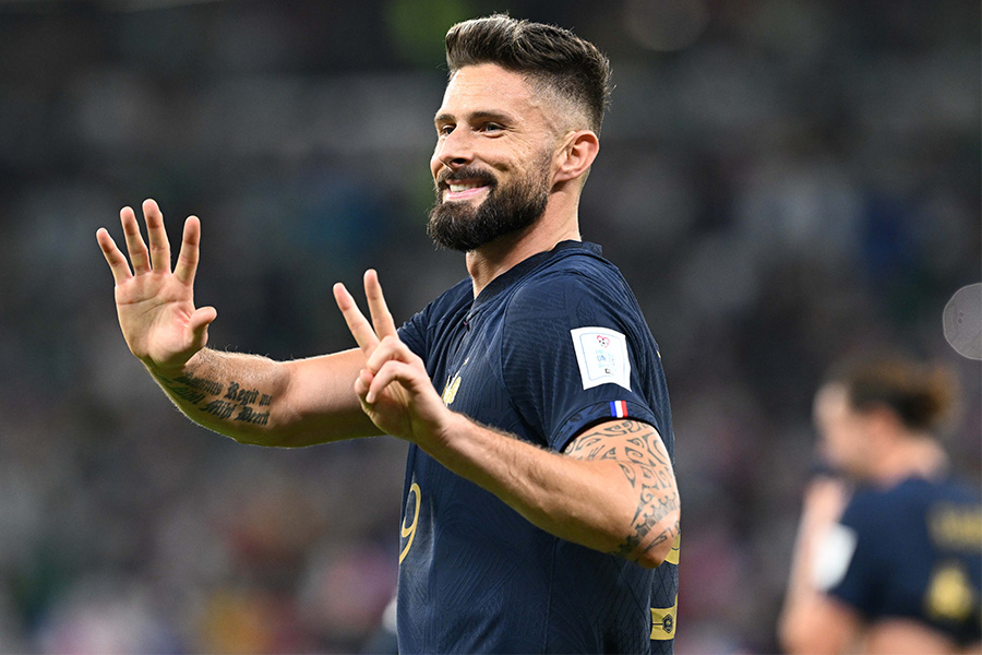 オリヴィエ・ジルーがフランス代表を続行か【写真:徳原隆元】