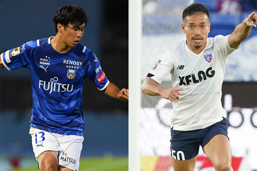 川崎DF山根視来とFC東京DF長友佑都が語るサイドバックの醍醐味とは【写真：小林 靖 & Getty Images】