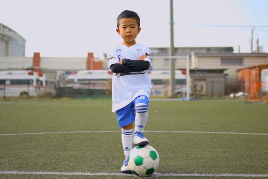 静岡県在住の幼稚園児・土屋翔大くん【写真：パウロ吉田】