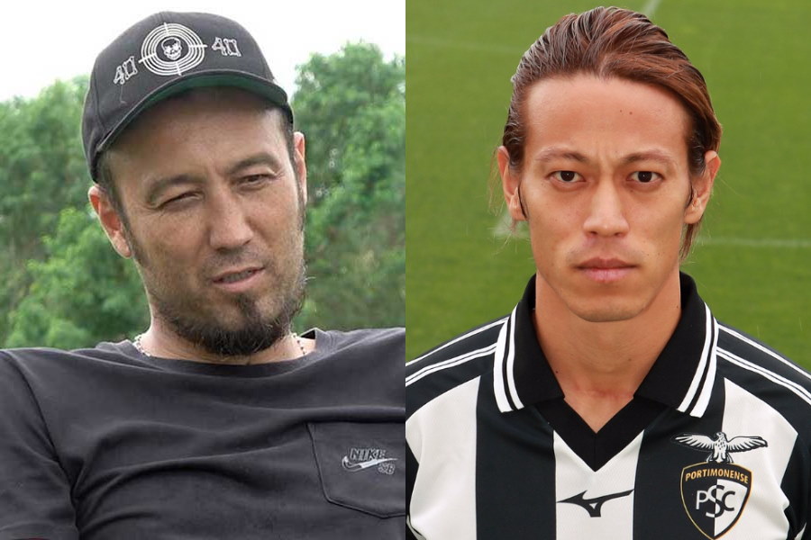 元日本代表DF闘莉王氏とポルティモネンセMF本田圭佑【写真提供：闘莉王TV & Portimonense SAD】