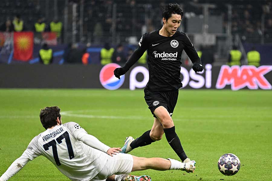 フランクフルトの日本代表MF鎌田大地【写真：Getty Images】