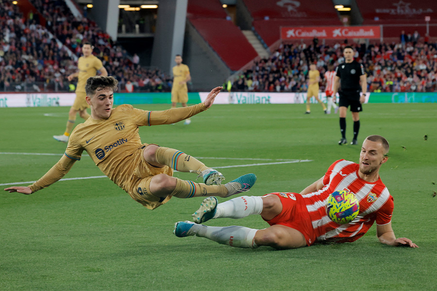 バルセロナはアルメリアに0-1で敗れた【写真:ロイター】