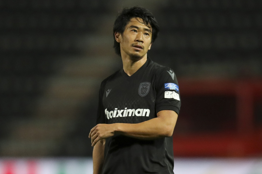 PAOKのMF香川真司【写真：Getty Images】