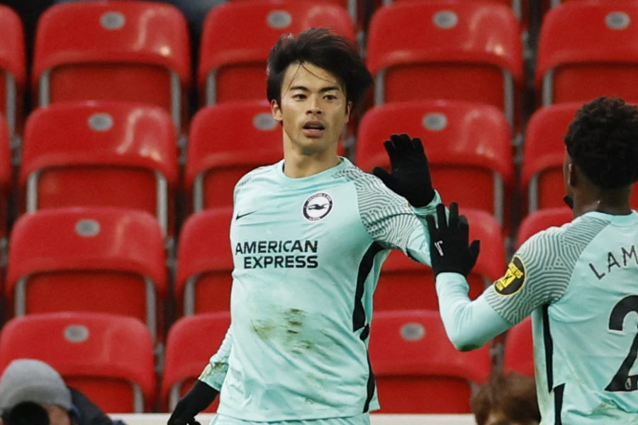 ブライトンの日本代表MF三笘薫【写真:ロイター】