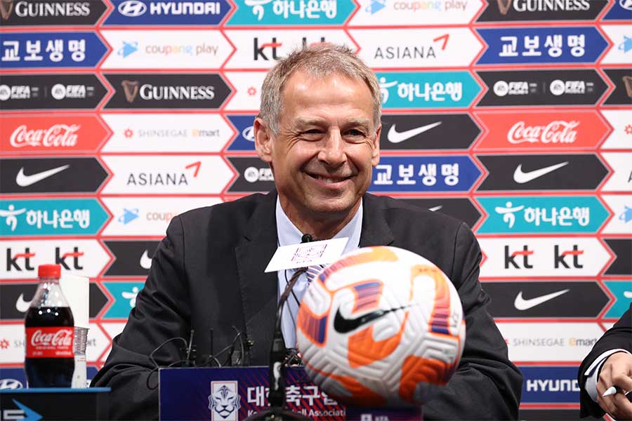 韓国代表の新指揮官に就任したクリンスマン氏【写真:Getty Images】