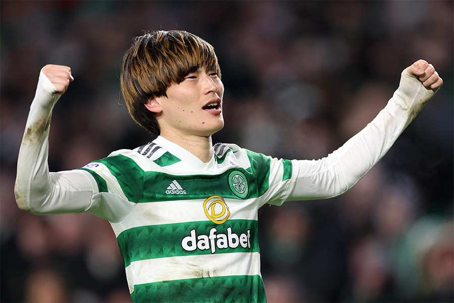 古橋亨梧がプレミアリーグに挑戦？【写真：Getty Images】