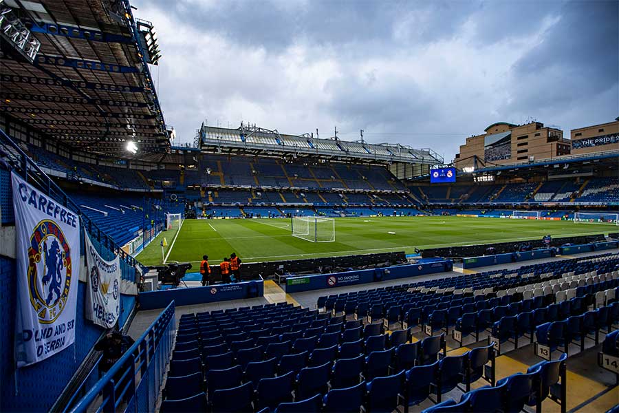 チェルシーの現ホームスタジアム「スタンフォード・ブリッジ」【写真：Getty Images】