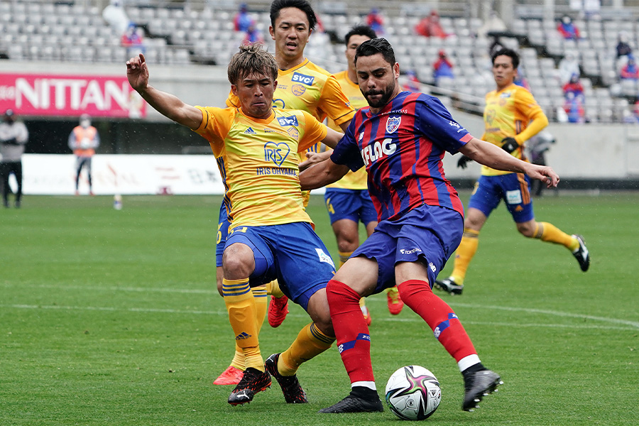 仙台戦で逆転ゴールを決めたFC東京FWディエゴ・オリヴェイラ【写真：Getty Images】