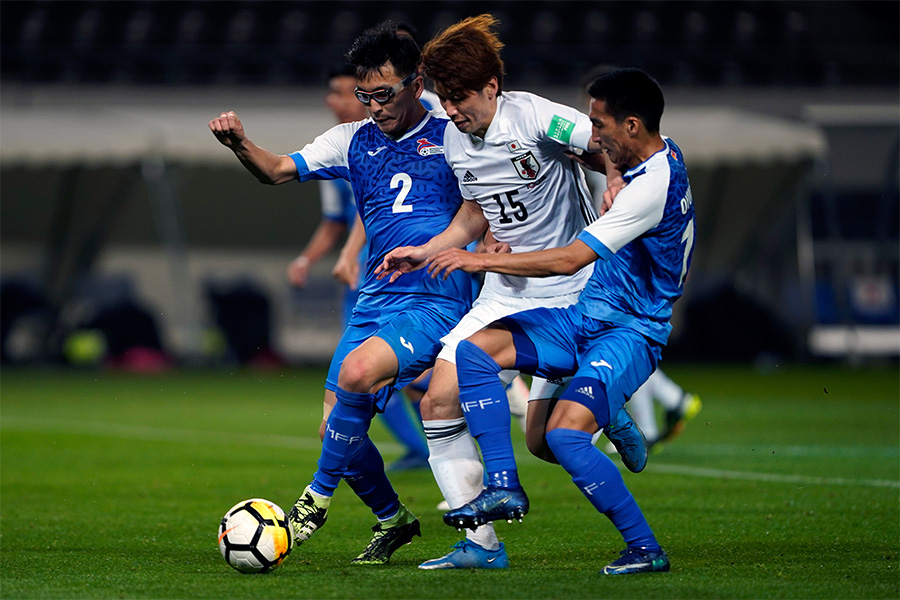 大差がついた試合でも最後まで戦ったモンゴル代表の選手たち【写真：Getty Images】