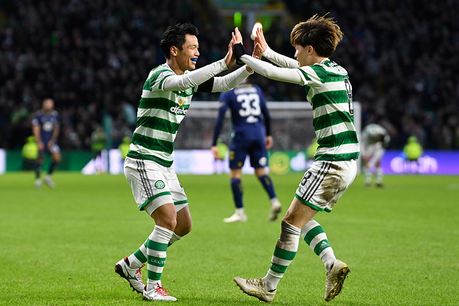 旗手怜央と古橋亨梧が日本代表から落選【写真:Getty Images】