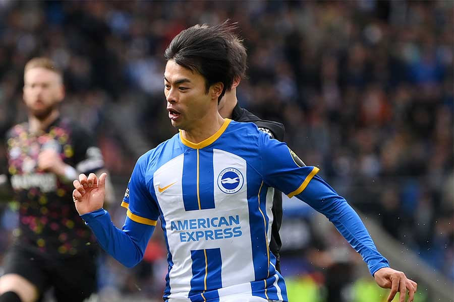 ブレントフォード戦で三笘薫が今季7ゴール目【写真:Getty Images】