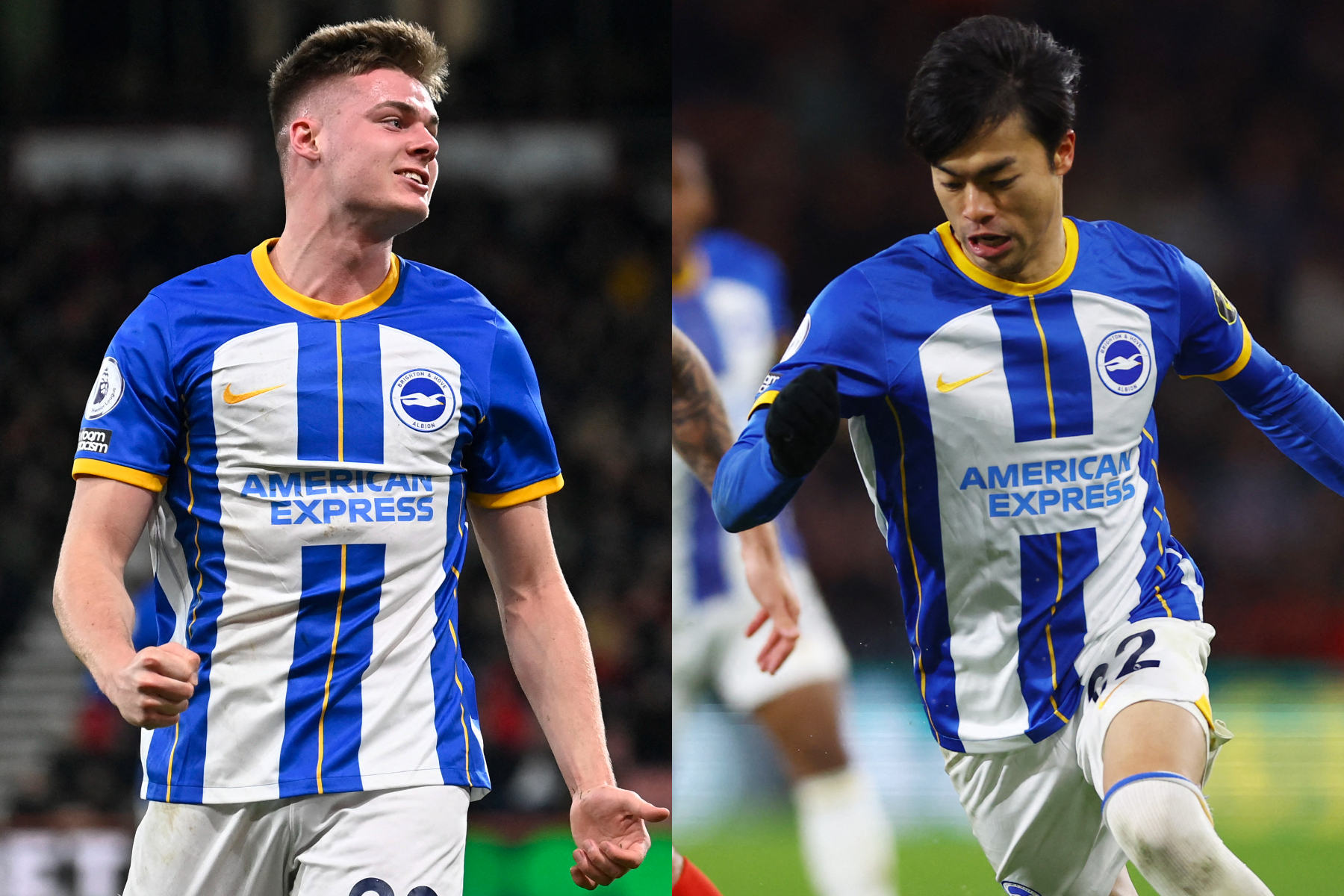 三笘薫のアシストからファーガソンがゴール【写真：ロイター】