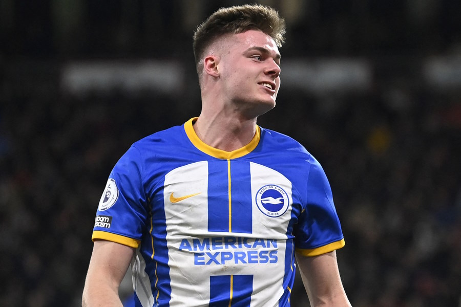 ブライトンFWエバン・ファーガソン【写真：ロイター】