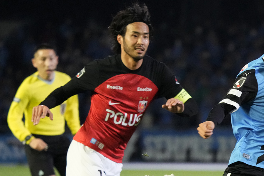 川崎戦で復帰を果たしたDF犬飼智也【写真：Getty Images】