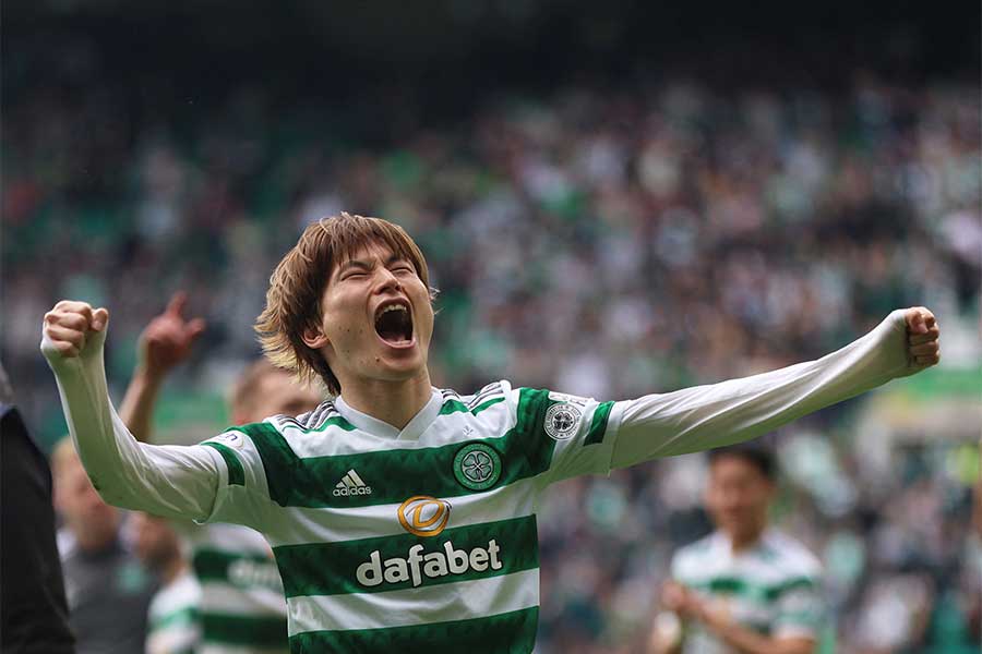 セルティックで活躍する古橋亨梧【写真：ロイター】