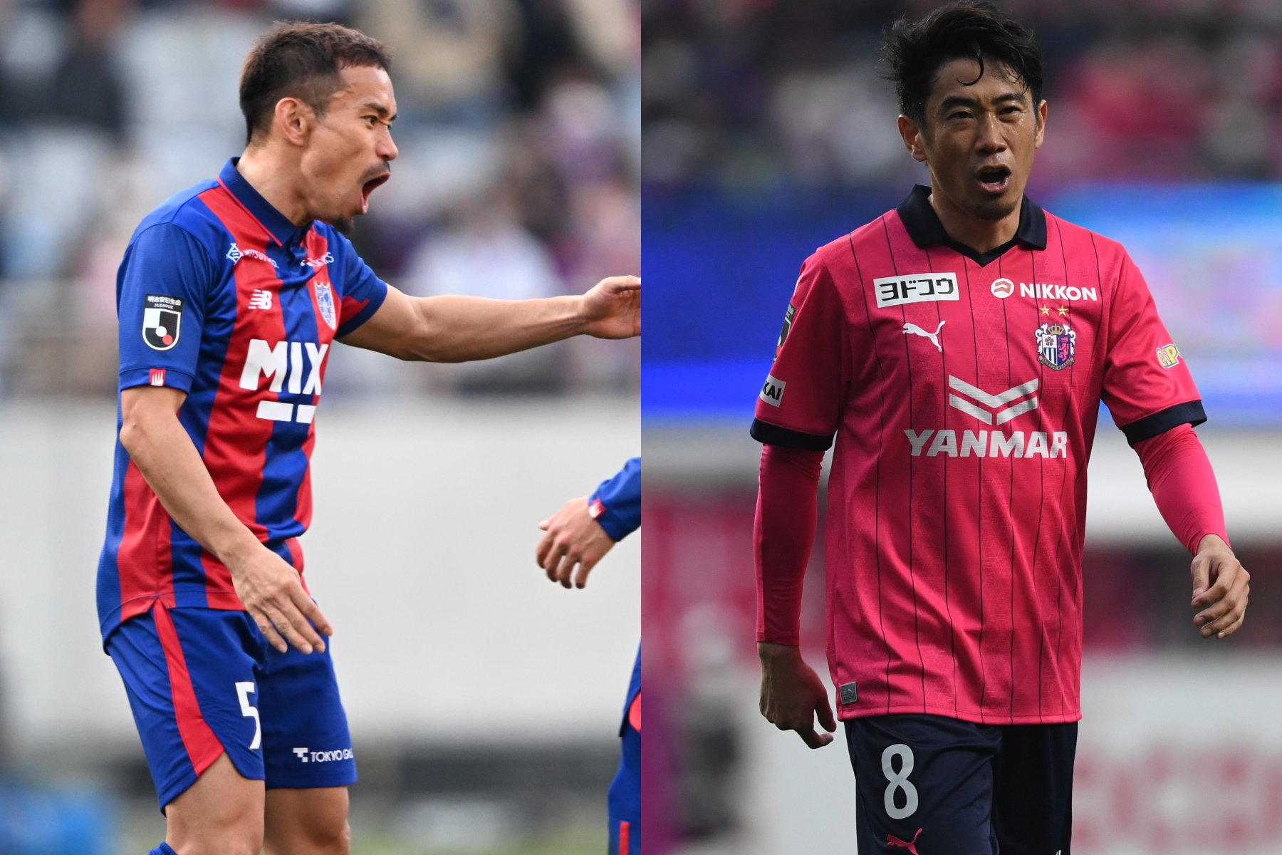 長友佑都と香川真司の直接対決は実現せず【写真：徳原隆元 & Getty Images】