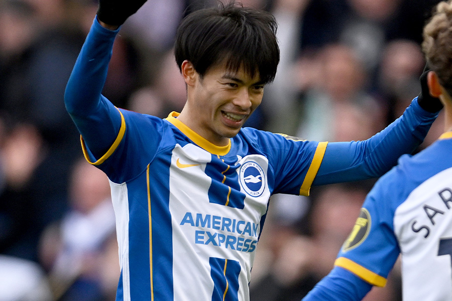 三笘薫がFIFA23の年間ベスト11候補にノミネート【写真:Getty Images】