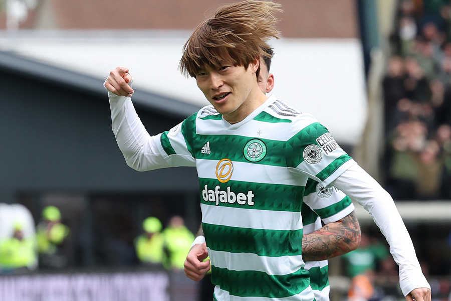セルティックで得点を量産している古橋亨梧【写真：Getty Images】