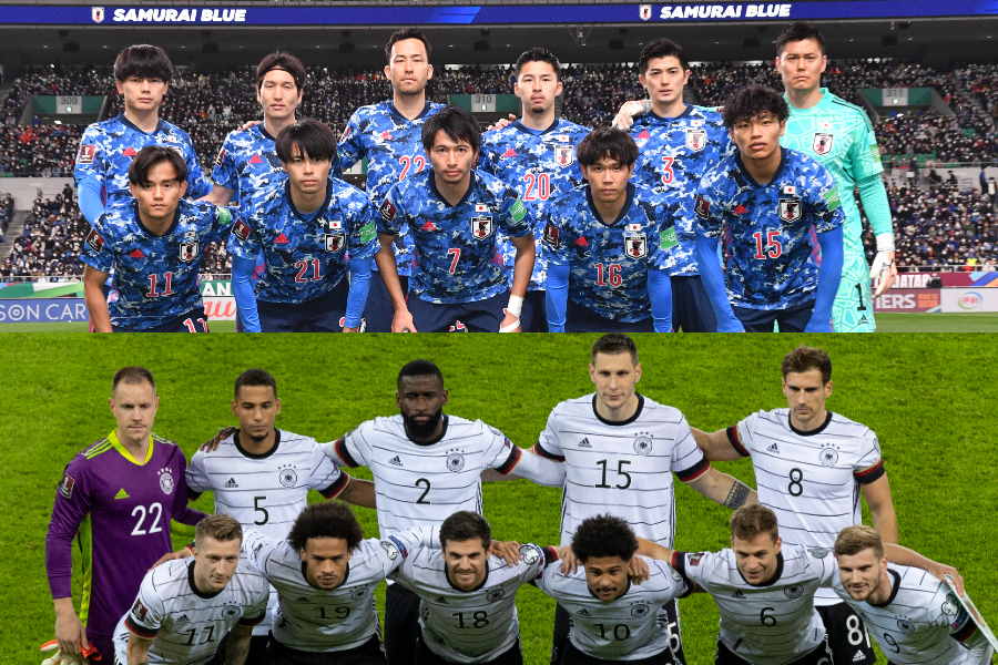 日本のW杯初戦・ドイツ戦に言及【写真:Getty Images & (C)JFA】