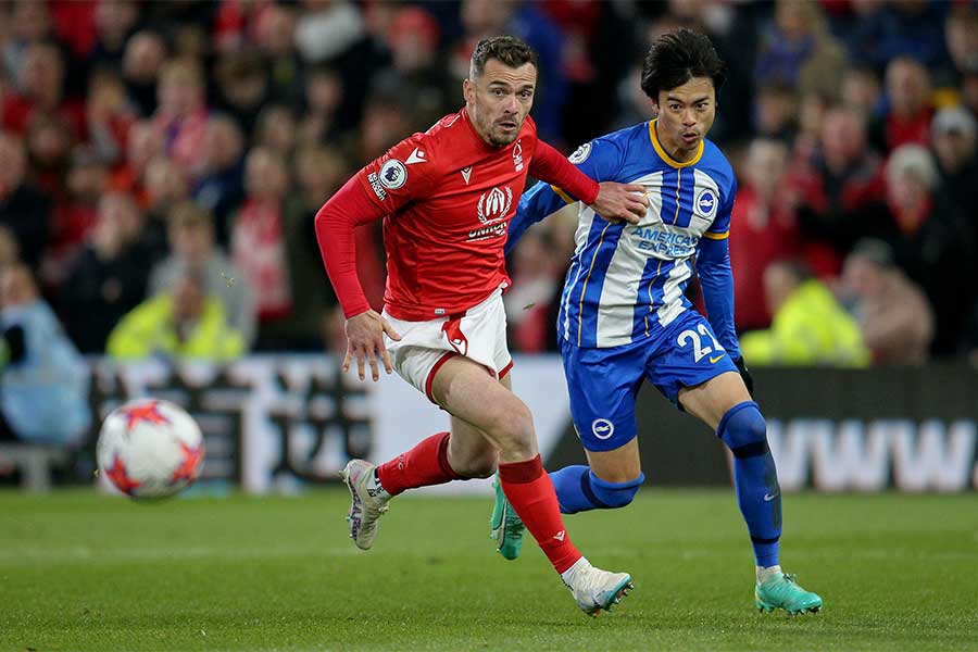 三笘薫の突破力を現地称賛【写真：Getty Images】