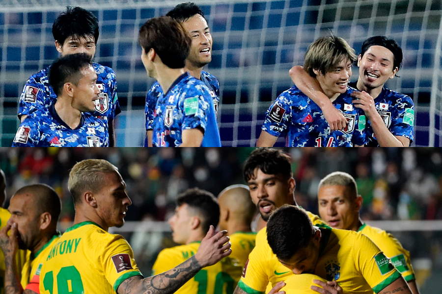 6月の強化試合で日本対ブラジルが決定【写真：Getty Images ＆ AP】