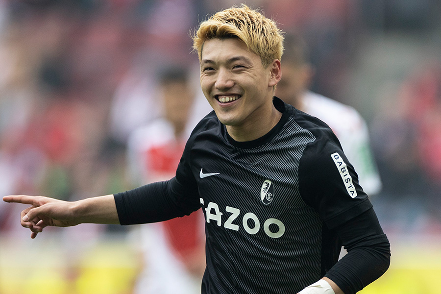 堂安律がケルン戦で決勝ゴールをマーク【写真:Getty Images】