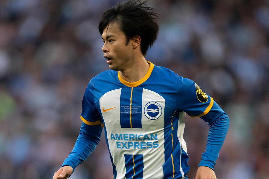ウォルバーハンプトン戦で途中出場の三笘薫【写真：Getty Images】