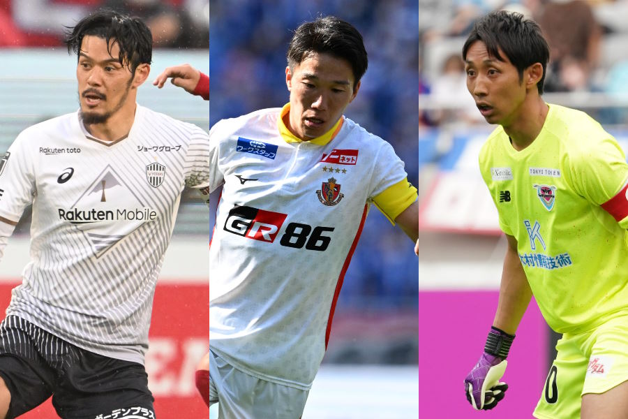 今季J1リーグで活躍する選手たち【写真：Getty Images & 徳原隆元】