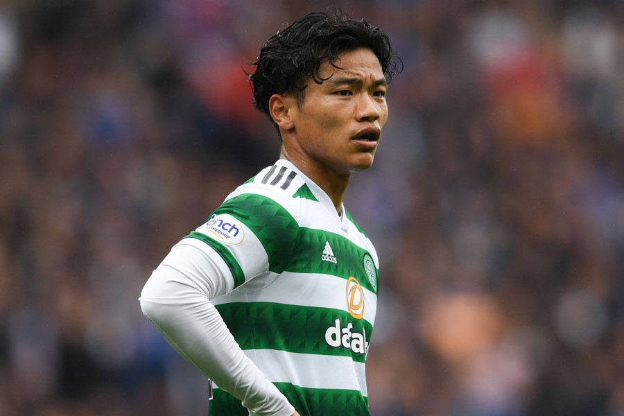 セルティックでプレーする旗手怜央【写真：Getty Images】