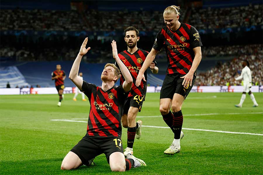 シティの同点弾を巡り疑惑の判定【写真：ロイター】