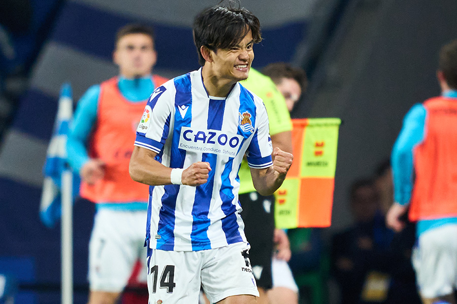 久保建英がダビド・シルバのゴールをアシスト【写真:Getty Images】