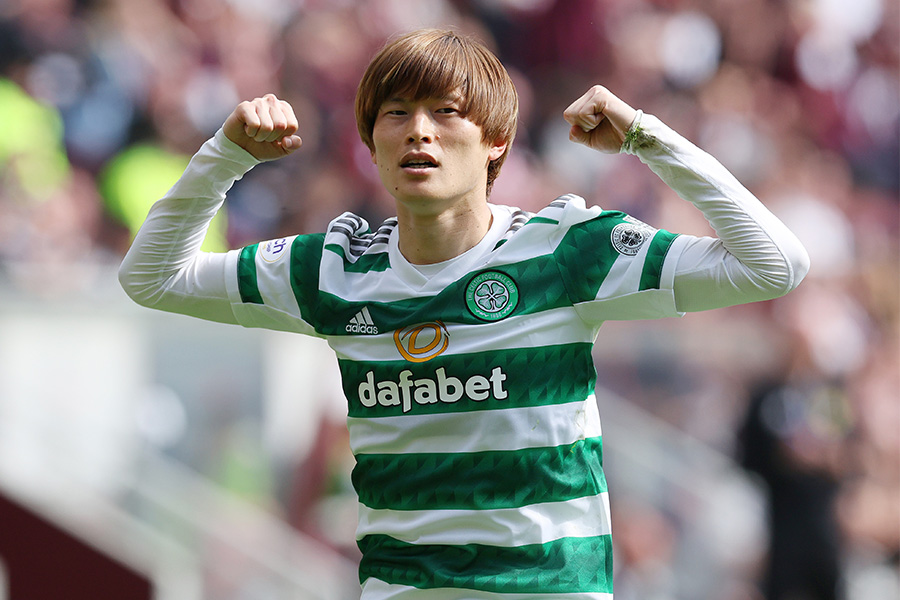 セルティックでゴールを量産している古橋亨梧【写真：Getty Images】