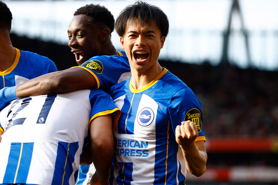 ブライトンの三苫薫【写真：ロイター】