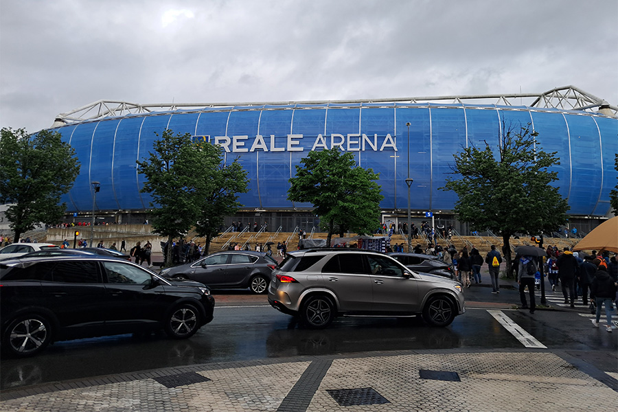 ジローナ戦が行われたソシエダの本拠地レアレ・アレーナ【写真:高橋智行】