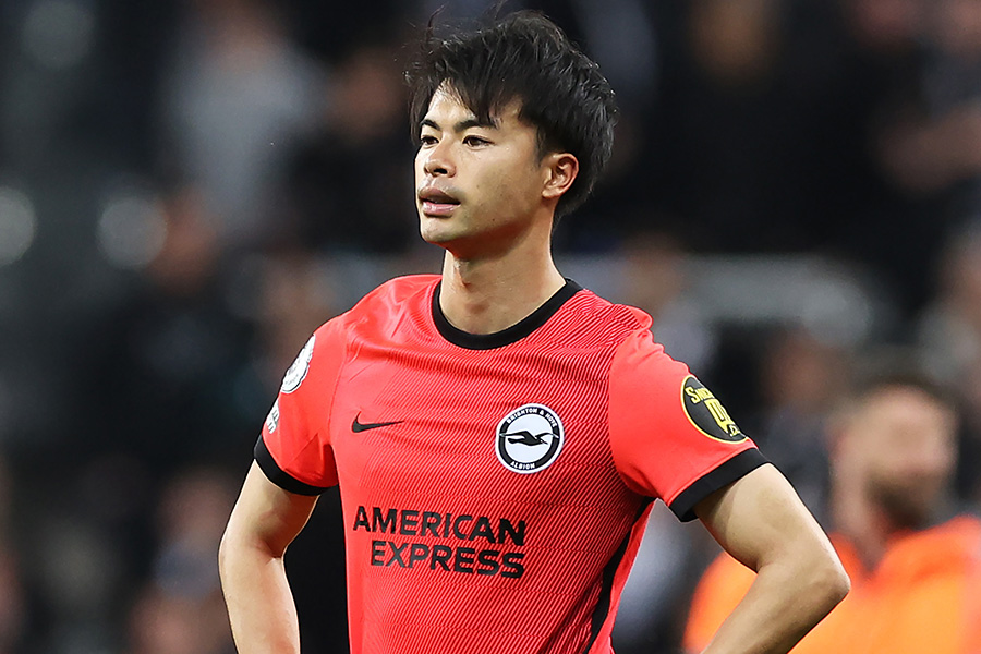 ニューカッスル戦にフル出場した三笘薫【写真：Getty Images】