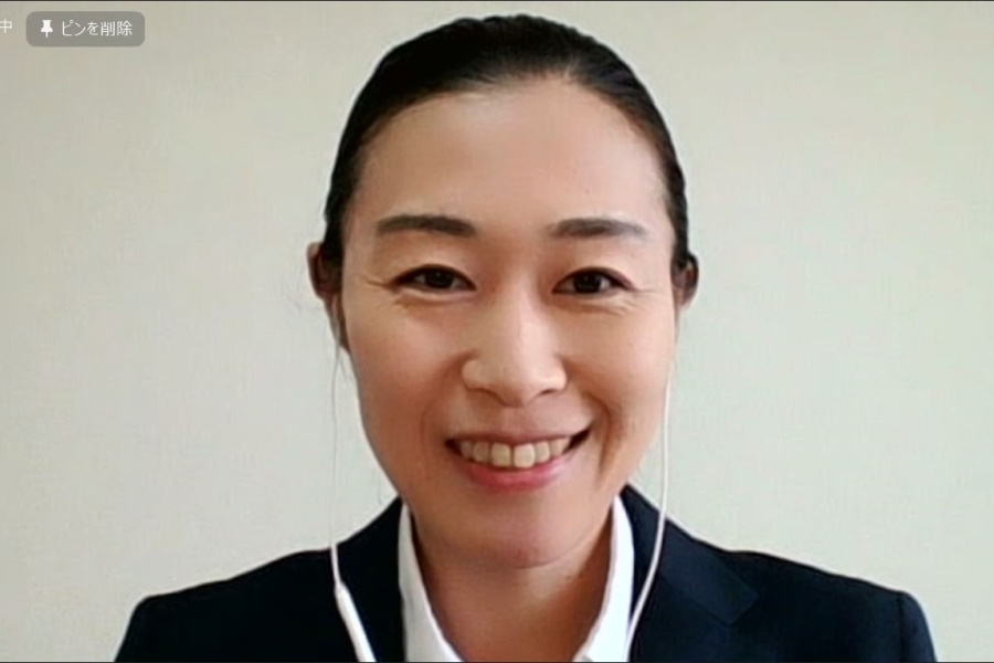 オンラインでの質問にも笑顔で対応【※画像はスクリーンショットです】