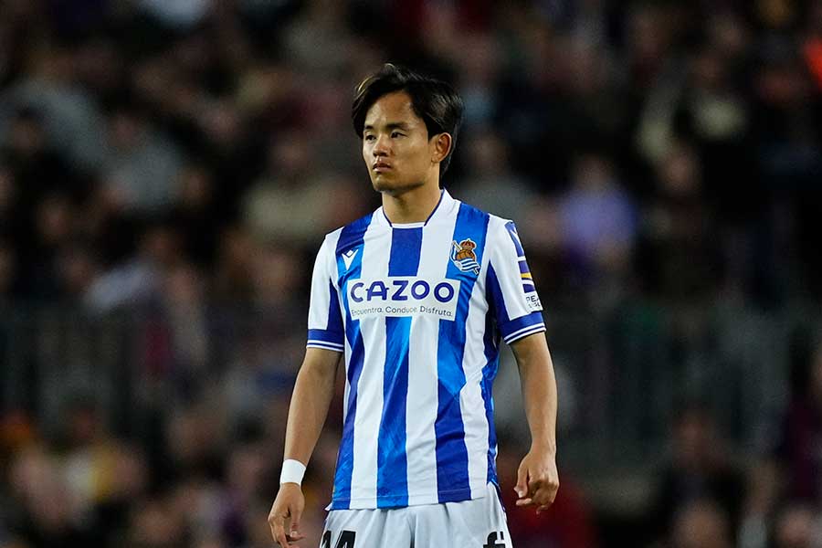 バルセロナ戦に出場の久保建英【写真:Getty Images】