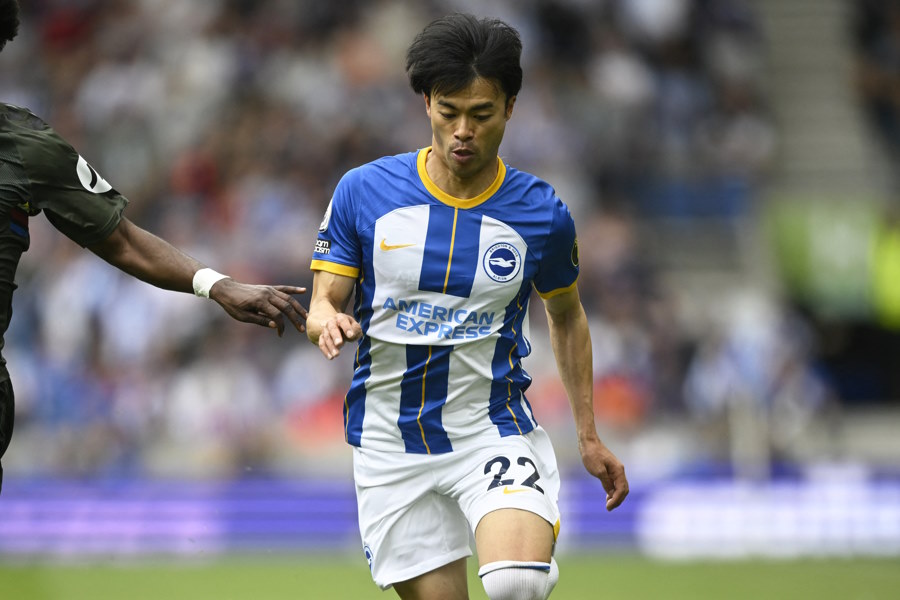 ブライトンで活躍する三笘薫【写真：ロイター】