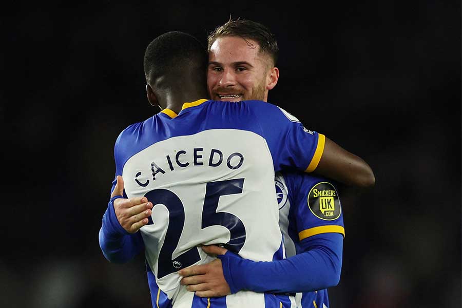 マック・アリスターとカイセドの退団に監督が見解【写真：ロイター】