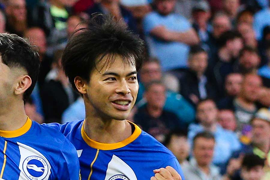 シティ戦に出場した三笘薫【写真:Getty Images】