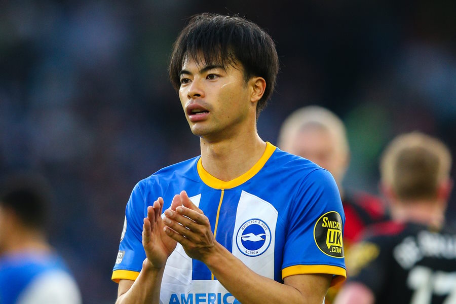 ブライトンので活躍する三笘薫【写真:Getty Images】