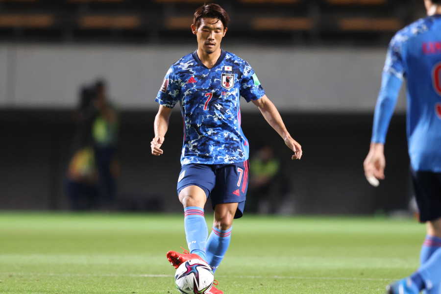 スタメン起用されたMF守田英正【写真:高橋 学】