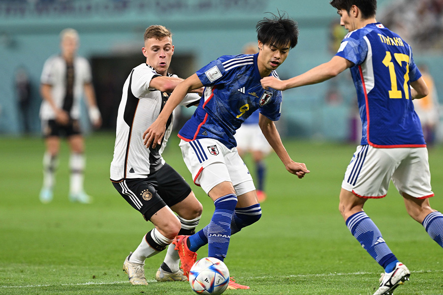 カタールW杯以来にドイツ代表と対戦【写真：徳原隆元】