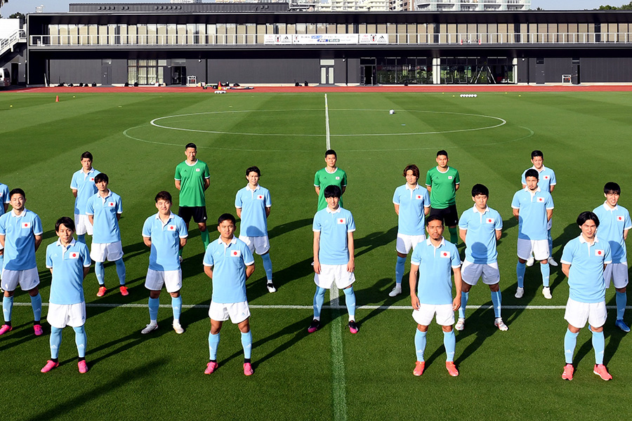 日本代表100周年ユニフォームを身に纏った選手たち【写真：©JFA】