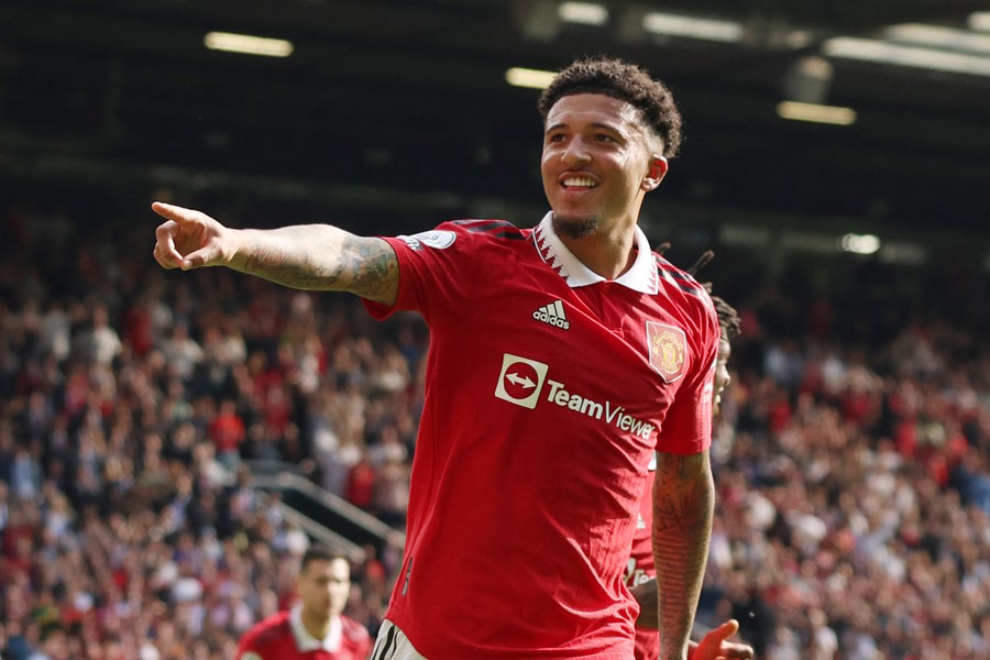 マンUのジェイドン・サンチョ【写真：ロイター】