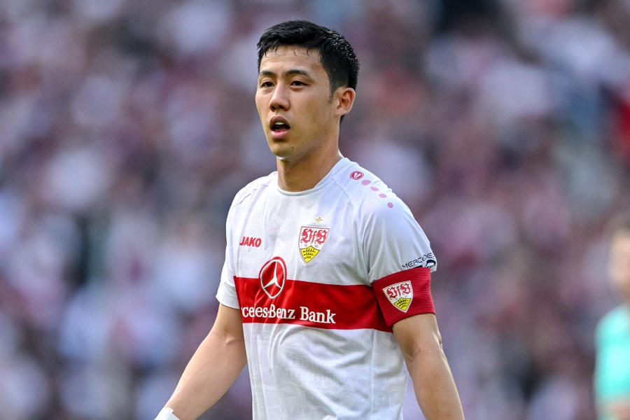 シュツットガルトでプレーする遠藤航【写真：Getty Images】